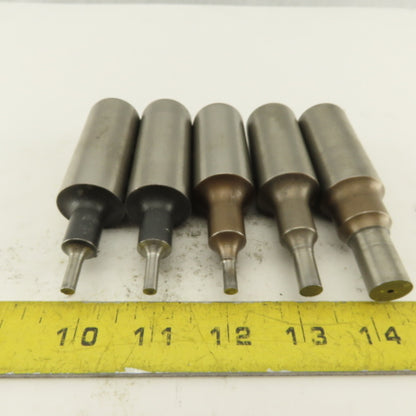 .313, .193,.187,. Round Hole CNC Turret Punch For 1.0625 Holder Misc. Lot Of 5
