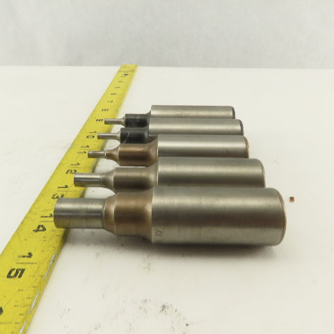 .313, .193,.187,. Round Hole CNC Turret Punch For 1.0625 Holder Misc. Lot Of 5