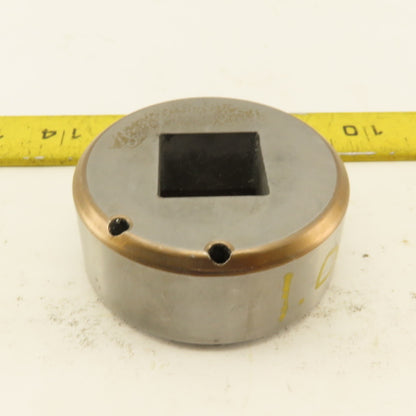 Mate 1.000 + .038 Radius Rounded Square Hole Die CNC Turret  For 2.750 Holder
