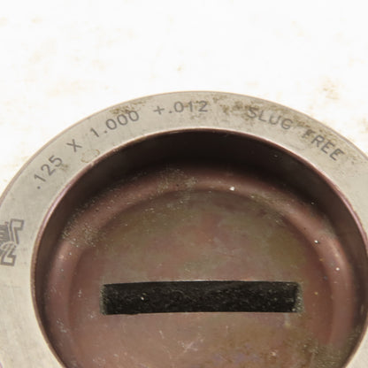 Mate .125 X 1.000 +.012 Slot Rectangle Hole Die CNC Turret For 2.250 Holder