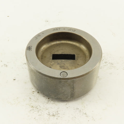 Mate .218 X .687 +.012 Rectangle Hole Die CNC Turret For 2.250 Holder