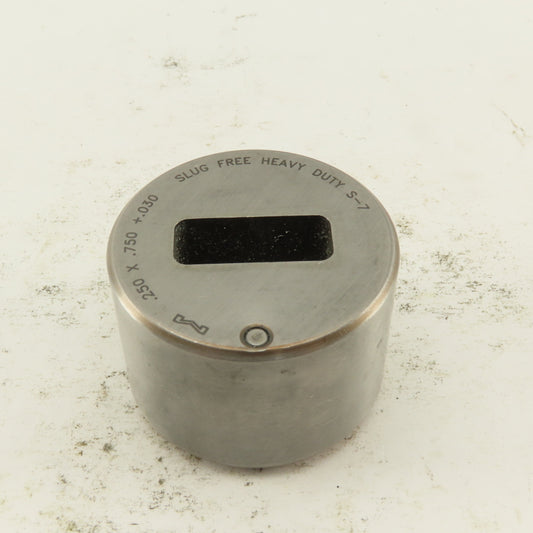 Mate .250 X .750 +.030 Rounded Rectangle Hole Die CNC Turret For 1.5625 Holder