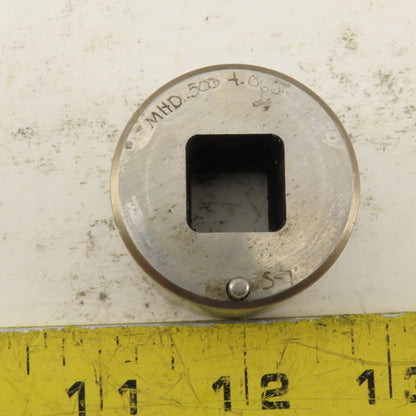 .500  +.060 Rounded Square Hole Die CNC Turret For 1.5625 Holder
