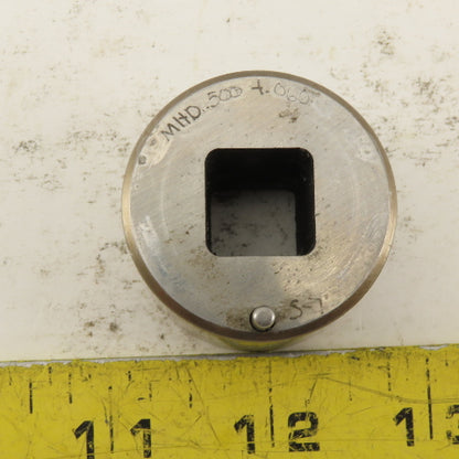 .500  +.060 Rounded Square Hole Die CNC Turret For 1.5625 Holder