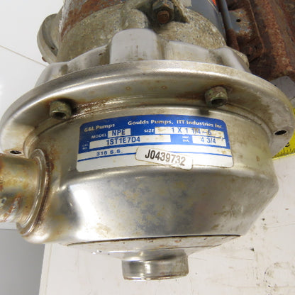 Goulds 1ST1E7D4 1Hp 2875RPM 190/380V 50Hz 3Ph 170GPM Haz Loc Centrifugal Pump