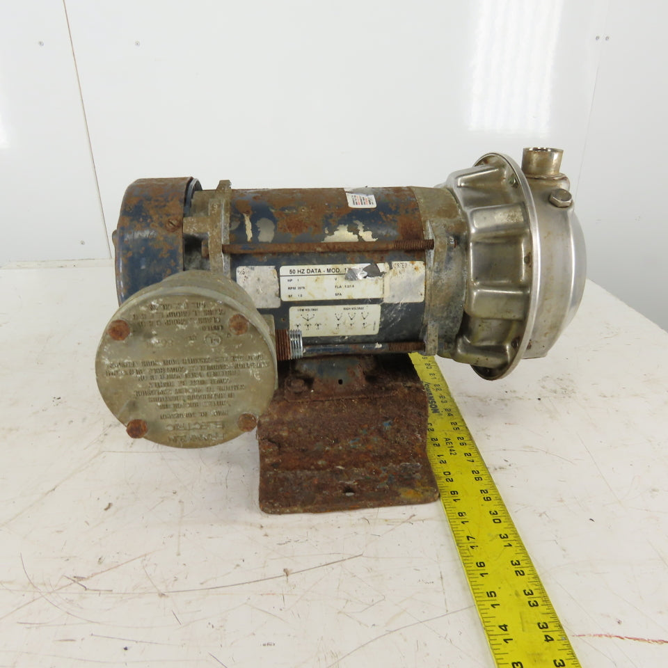 Goulds 1ST1E7D4 1Hp 2875RPM 190/380V 50Hz 3Ph 170GPM Haz Loc Centrifugal Pump