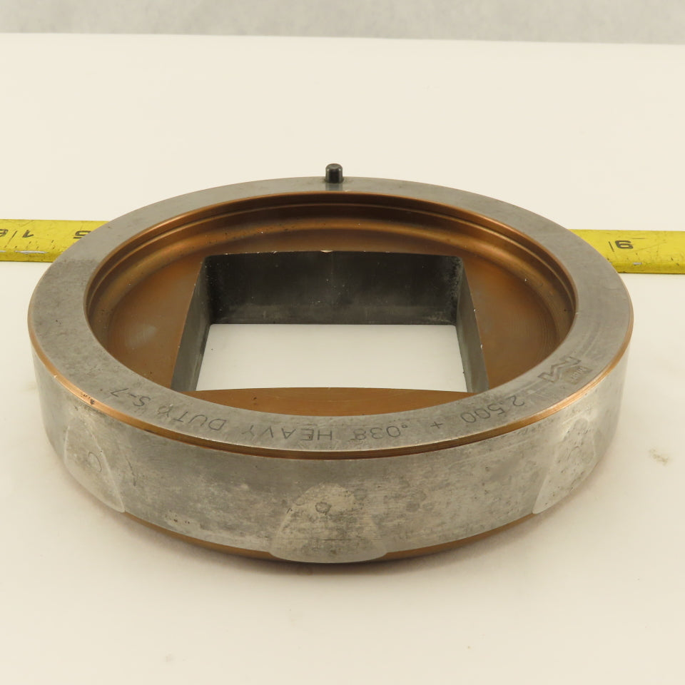 Mate 2.500 +.038 Square Hole Die CNC Turret Heavy Duty For 5.250 Holder