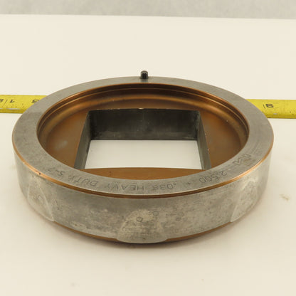 Mate 2.500 +.038 Square Hole Die CNC Turret Heavy Duty For 5.250 Holder
