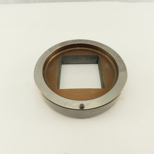 Mate 2.500 +.038 Square Hole Die CNC Turret Heavy Duty For 5.250 Holder