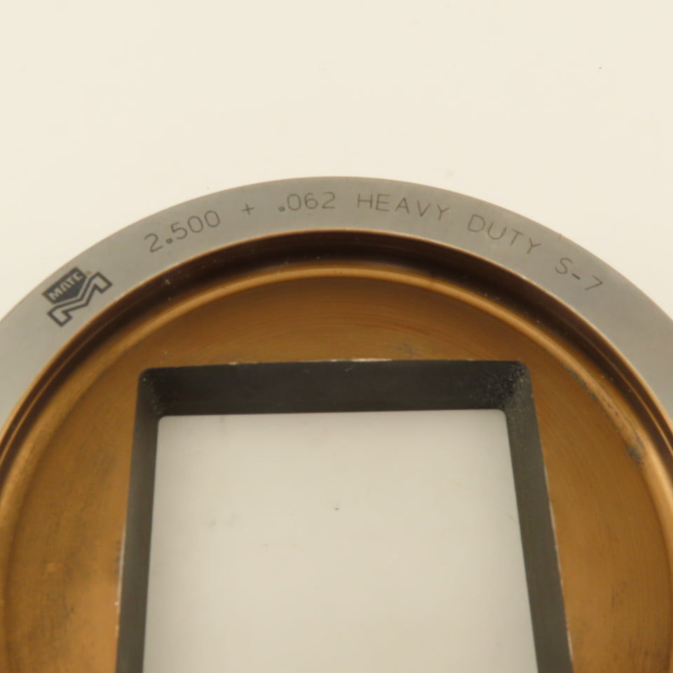 Mate 2.500 +.062 Square Hole Die CNC Turret Heavy Duty For 5.250 Holder
