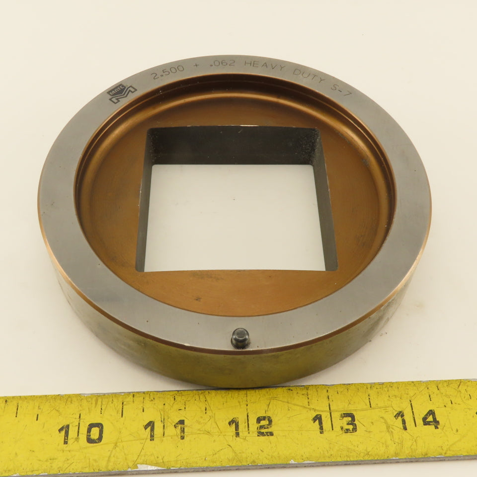 Mate 2.500 +.062 Square Hole Die CNC Turret Heavy Duty For 5.250 Holder