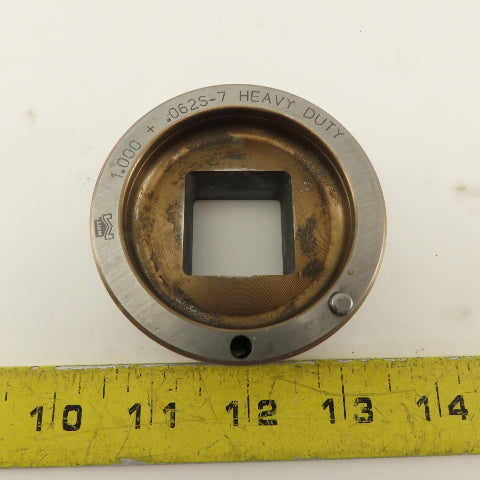 Mate 1.000 +.062 Rounded Square Hole Die CNC Turret Heavy Duty For 2.750 Holder