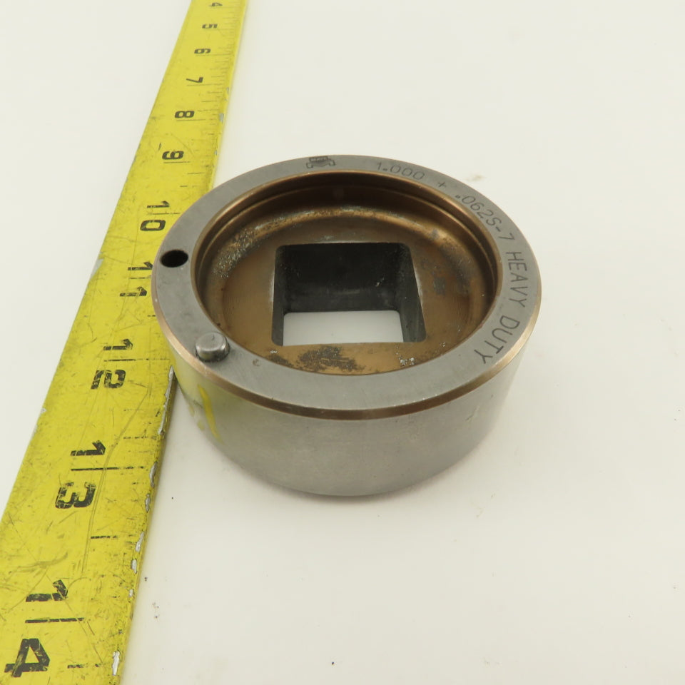 Mate 1.000 +.062 Rounded Square Hole Die CNC Turret Heavy Duty For 2.750 Holder