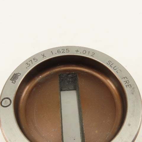 Mate .375 x 1.625 +.012 Rectangle Hole Die CNC Turret Slug Free For 2.750 Holder
