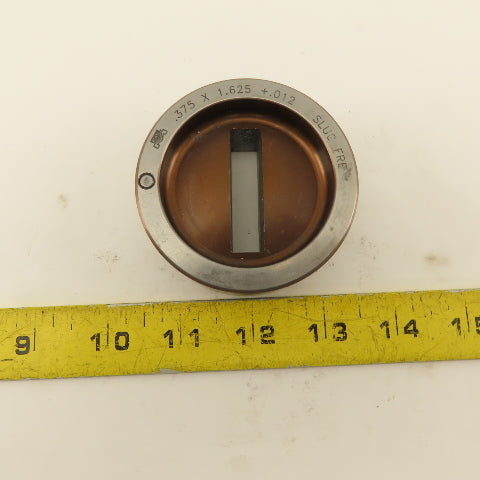Mate .375 x 1.625 +.012 Rectangle Hole Die CNC Turret Slug Free For 2.750 Holder