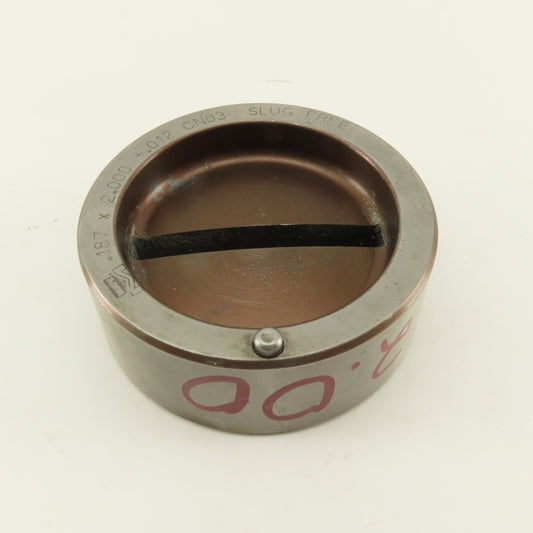 Mate .187 x 2.000 +.012 Rectangle Hole Die CNC Turret Slug Free For 2.750 Holder