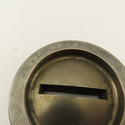 Mate .250 x 2.000 +.012 Rectangle Hole Die CNC Turret Slug Free For 3.500 Holder