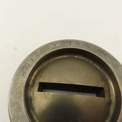 Mate .250 x 2.000 +.012 Rectangle Hole Die CNC Turret Slug Free For 3.500 Holder