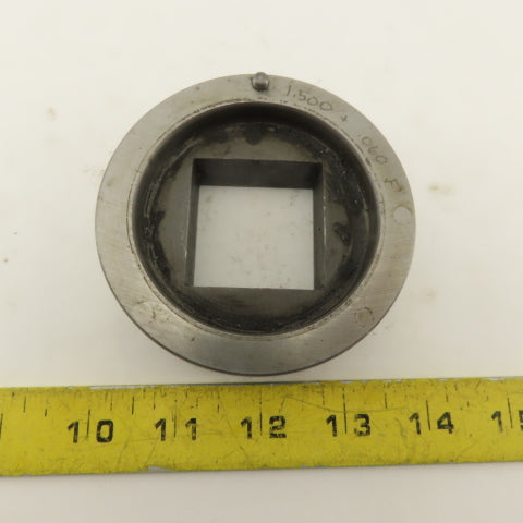 1.500 +.060 Square Hole Die CNC Turret Heavy Duty For 3.500 Holder