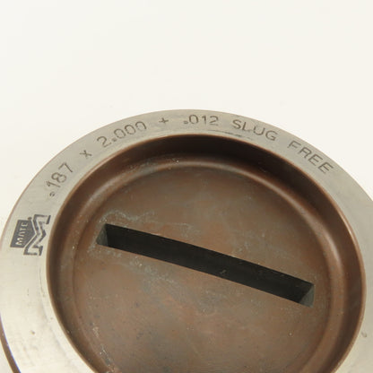 Mate .187 x 2.000 +.012 Rectangle Hole Die CNC Turret Slug Free For 3.500 Holder