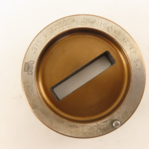 Mate .375 x 2.000 +.062 Rectangle Hole Die CNC Turret Slug Free For 3.500 Holder