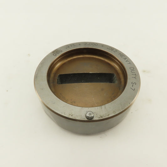 Mate .375 x 2.000 +.062 Rectangle Hole Die CNC Turret Heavy Duty 3.500 Holder