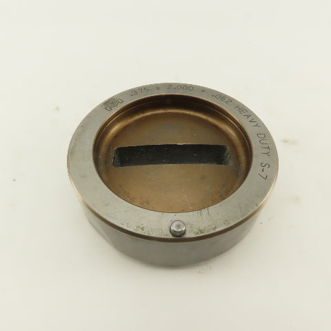 Mate .375 x 2.000 +.062 Rectangle Hole Die CNC Turret Heavy Duty 3.500 Holder
