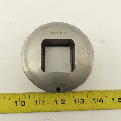 1.414 +.012 Square Hole Die CNC Turret Slug Relief For 3.500 Holder