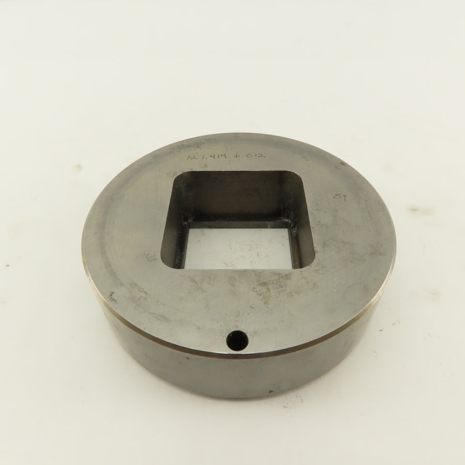 1.414 +.012 Square Hole Die CNC Turret Slug Relief For 3.500 Holder