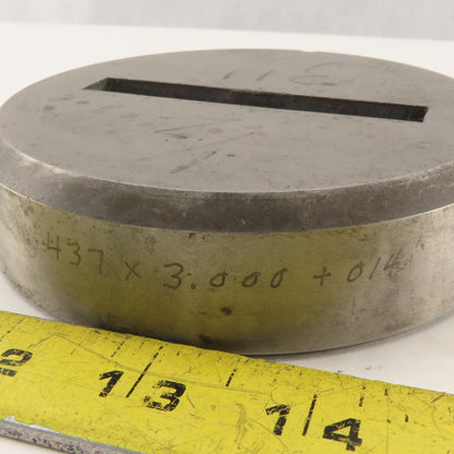 .437 x 3.000 +.014 Rectangle Hole Die CNC Turret Slug Relief For 4.500 Holder