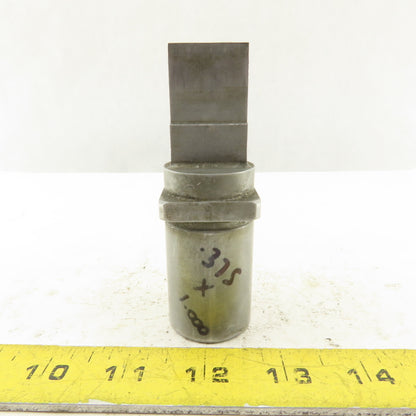 .375 x 1.000 Rectangle Hole Punch CNC Turret Heavy Duty 1.312 Holder