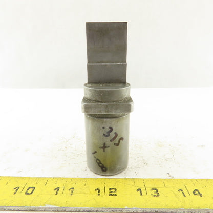 .375 x 1.000 Rectangle Hole Punch CNC Turret Heavy Duty 1.312 Holder