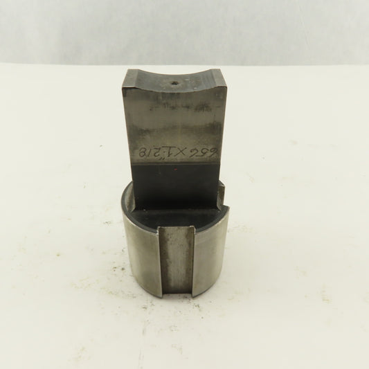 .625 X 1.215 Rectangle Concave Shear Hole Punch CNC Turret 1.750 Holder