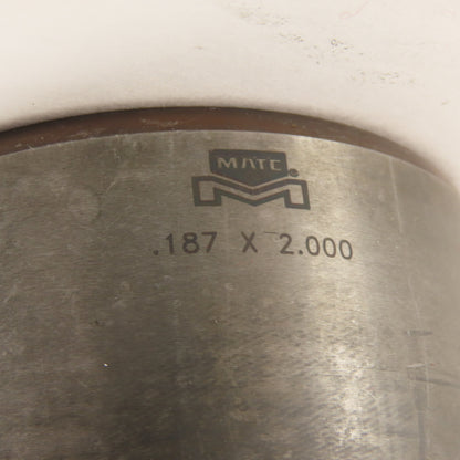 Mate .187 X 2.000 Crowned Slot Slitter Hole Punch CNC Turret 2.500 Holder