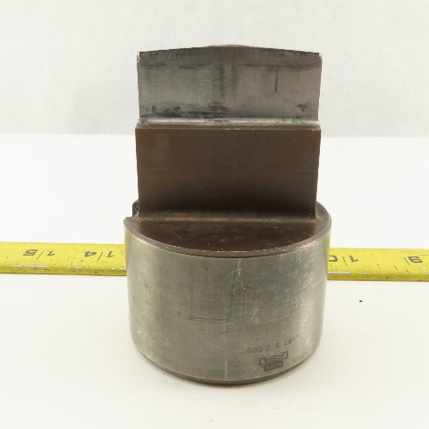 Mate .187 X 2.000 Crowned Slot Slitter Hole Punch CNC Turret 2.500 Holder