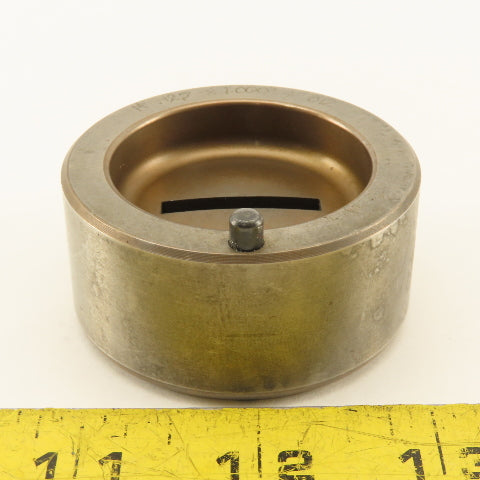 .125 x 1.000 + .012 Rectangle Hole Die CNC Turret Heavy Duty For 2.250 Holder
