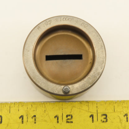 .125 x 1.000 + .012 Rectangle Hole Die CNC Turret Heavy Duty For 2.250 Holder