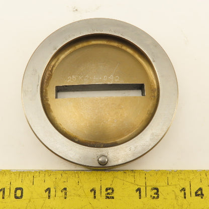 .250 x 2.000 +.042 Rectangle Hole Die CNC Turret Heavy Duty For 3.500 Holder