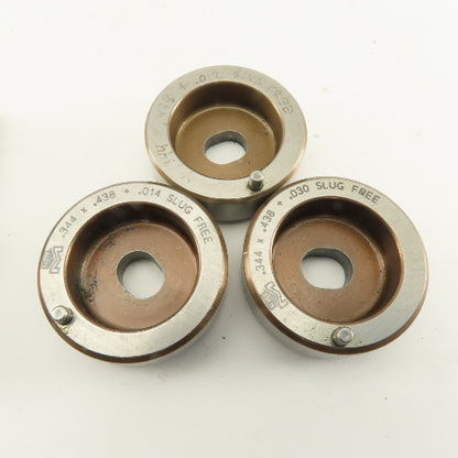 Mate .344 x .448 + Tol Oval Dies Punch For CNC Turret .625 Punch Shank Lot Of 5