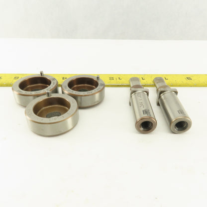 Mate .344 x .448 + Tol Oval Dies Punch For CNC Turret .625 Punch Shank Lot Of 5