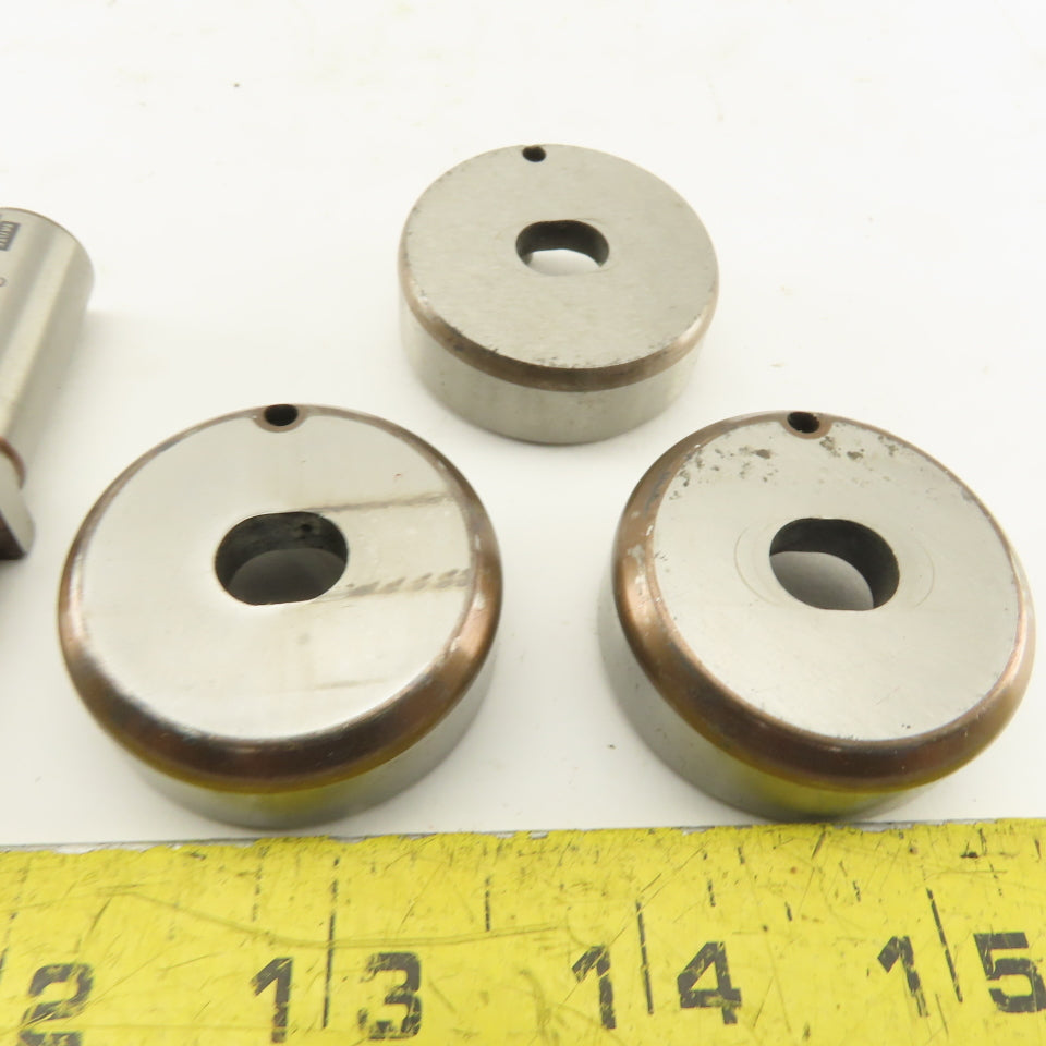 Mate .344 x .448 + Tol Oval Dies Punch For CNC Turret .625 Punch Shank Lot Of 5