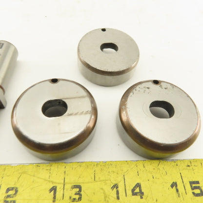 Mate .344 x .448 + Tol Oval Dies Punch For CNC Turret .625 Punch Shank Lot Of 5