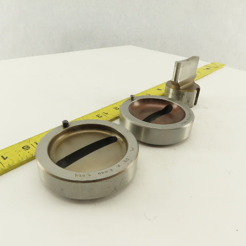 Mate .312 x 2.000 + Tol Oval Die Punch CNC Turret 1.625 Punch Shank Lot Of 3