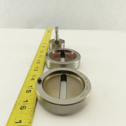 Mate .312 x 2.000 + Tol Oval Die Punch CNC Turret 1.625 Punch Shank Lot Of 3