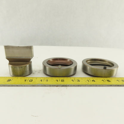 Mate .312 x 2.000 + Tol Oval Die Punch CNC Turret 1.625 Punch Shank Lot Of 3