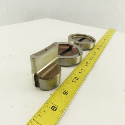 Mate .312 x 2.000 + Tol Oval Die Punch CNC Turret 1.625 Punch Shank Lot Of 3