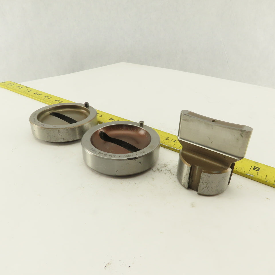Mate .312 x 2.000 + Tol Oval Die Punch CNC Turret 1.625 Punch Shank Lot Of 3
