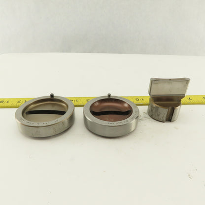 Mate .312 x 2.000 + Tol Oval Die Punch CNC Turret 1.625 Punch Shank Lot Of 3