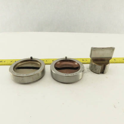 Mate .312 x 2.000 + Tol Oval Die Punch CNC Turret 1.625 Punch Shank Lot Of 3