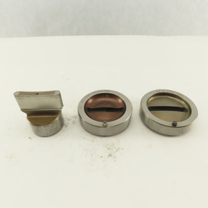 Mate .312 x 2.000 + Tol Oval Die Punch CNC Turret 1.625 Punch Shank Lot Of 3